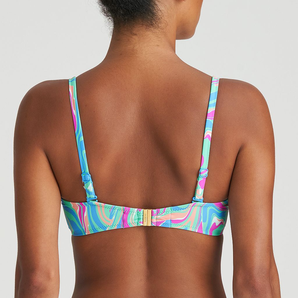 Marie Jo Swim Arubani Bikini trägerlos unterlegt Farbe ocean swirl