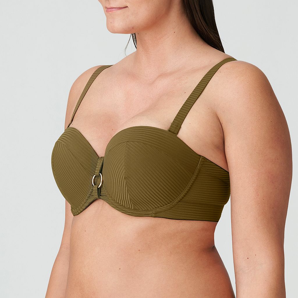 PrimaDonna Swim Sahara Bikini trägerlos unterlegt Farbe olive im