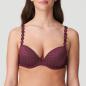 Preview: Marie Jo Avero padded bra deep plunge B-F cup, color wine
