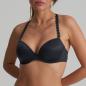 Preview: Marie Jo Tom padded wire bra deep plunge B-E cup, color graphite grey