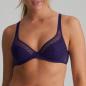 Preview: Marie Jo Tulio half padded wire bra deep plunge A-F cup, color majestic purple