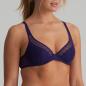 Preview: Marie Jo Tulio half padded wire bra deep plunge A-F cup, color majestic purple