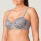 Preview: PrimaDonna Twist Cobble Hill padded balcony wire bra C-H cup, color fifties grey