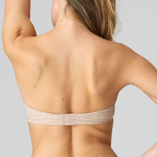 Marie Jo Avero strapless bra preshaped fiberfill, color caffe latte