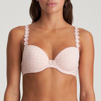 Marie Jo Avero padded bra deep plunge B-F cup, color pearly pink