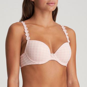 Marie Jo Avero padded bra deep plunge B-F cup, color pearly pink