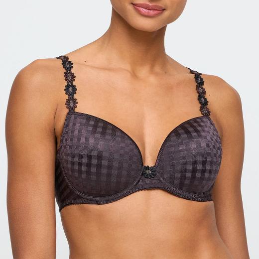 Marie Jo Avero padded bra deep plunge B-E cup, color sweet chocolate