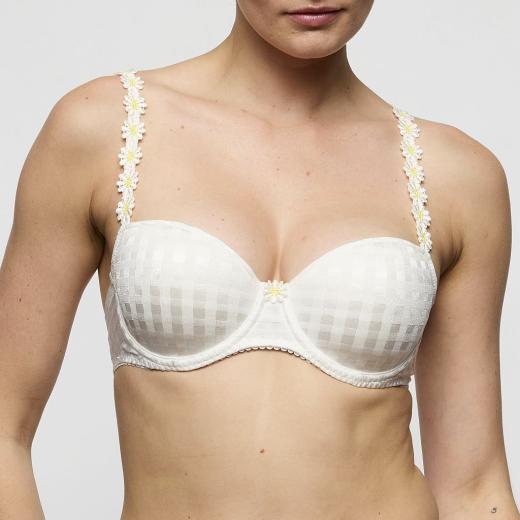 Marie Jo Avero padded bra - balcony B-F cup, color ivory petal