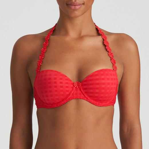 Marie Jo Avero padded bra - balcony B-F cup, color scarlet