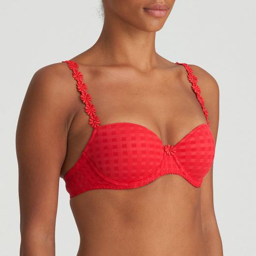 Marie Jo Avero padded bra - balcony B-F cup, color scarlet