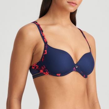 Marie Jo Nathy padded wire bra heart shape A-E cup, color water blue