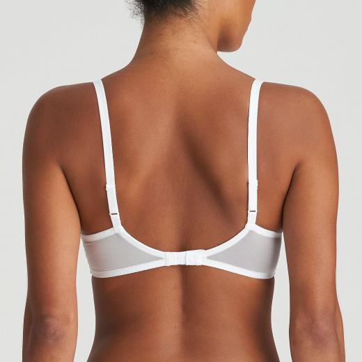 Marie Jo Leda deep plunge wire bra B-F cup, color white