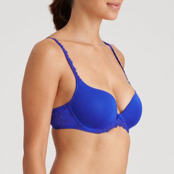 Marie Jo Nellie padded wire bra heart shape A-F cup, color electric blue
