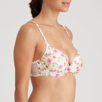 Marie Jo Chen padded wire bra heart shape A-E cup, color pearled ivory