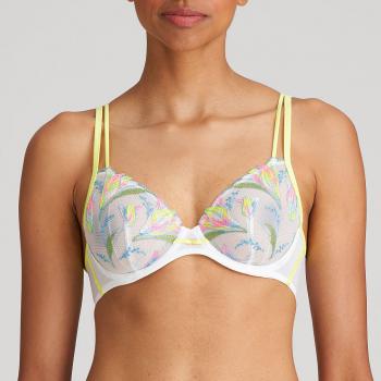 Marie Jo Yoly deep plunge wire bra B-E cup, color electric summer