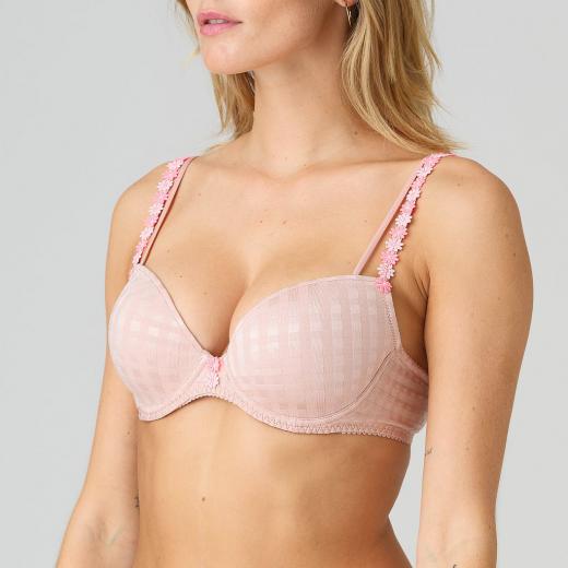 Marie Jo Avero Tiny padded plunge bra B-F cup, color powder rose