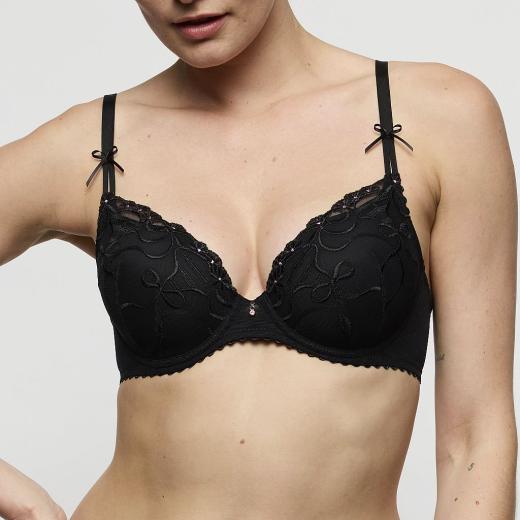 Marie Jo Noova padded wire bra heart shape A-E cup, color black