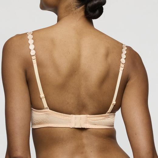 Marie Jo Tom padded deep plunge bra B-E cup, color peach whisper