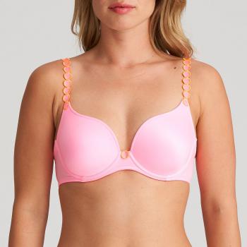 Marie Jo Tom padded wire bra heart shape A-F cup, color happy pink