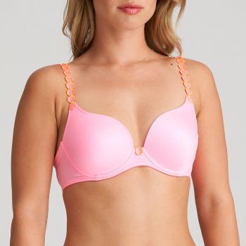 Marie Jo Tom padded wire bra heart shape A-F cup, color happy pink