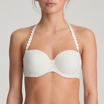 Marie Jo Tom strapless padded bra A-E cup, color natural