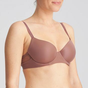 Marie Jo Louie padded wire bra heart shape A-E cup, color satin taupe