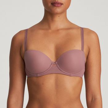 Marie Jo Louie padded bra - balcony A-F cup, color satin taupe