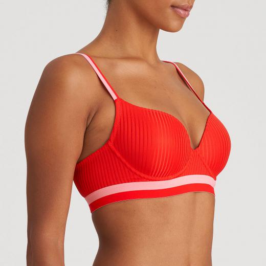 Marie Jo Jude padded wire bra heart shape A-E cup, color rouge