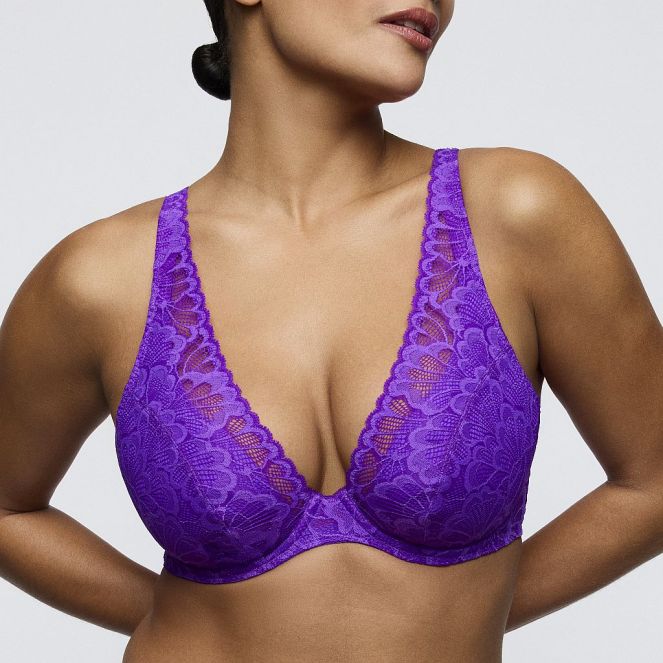 PrimaDonna Twist Mocuto halb unterlegter Bügel BH tief dekolletiert Cup B-F, Farbe italian acai