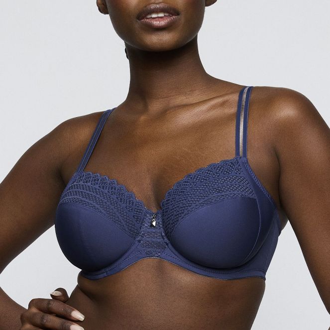 PrimaDonna Twist Twist Side full cup wire bra B-G cup, color indigofera