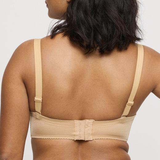 PrimaDonna Satin trägerloser Bügel BH, Farbe cognac