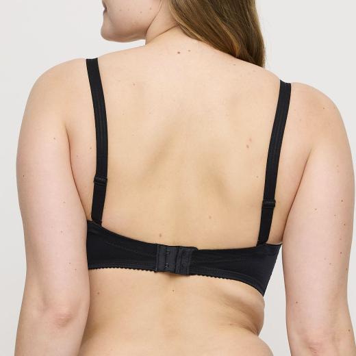 PrimaDonna Satin trägerloser Bügel BH, Farbe schwarz
