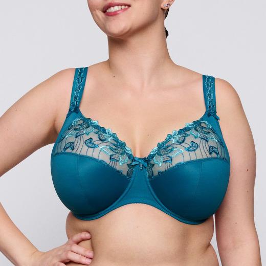 Primadonna Deauville full cup wire bra I-K cup, color peacock