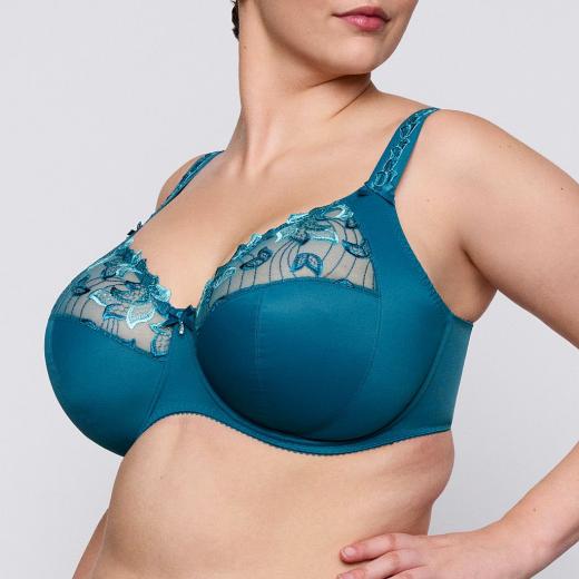 Primadonna Deauville full cup wire bra I-K cup, color peacock