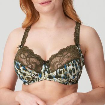 PrimaDonna Madison full cup wire bra F-I cup, color olive green