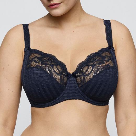 Primadonna Madison full cup wire bra F-I cup, color velvet blue