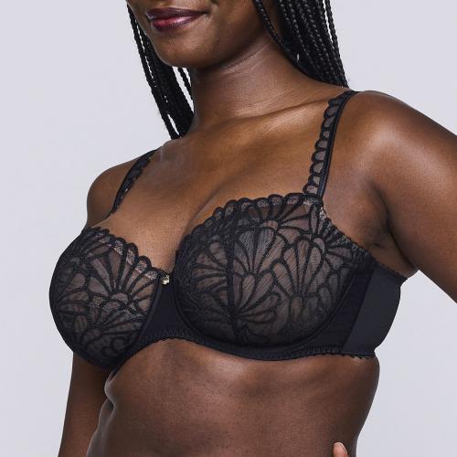 PrimaDonna Gallipoli balcony wire bra vertical seam C-G cup, color black