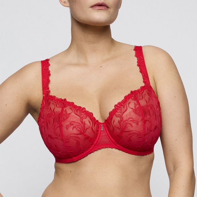 PrimaDonna Solisse Balconette Bügel BH vertikale Naht Cup C-G, Farbe true red