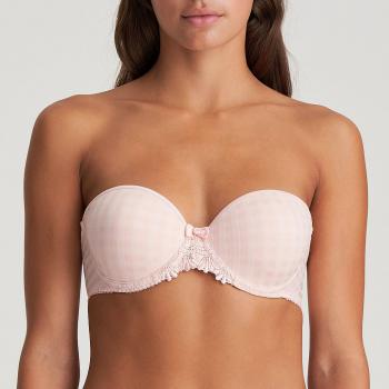 Marie Jo Avero padded bra - strapless B-E cup, color pearly pink