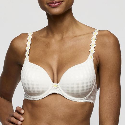 Marie Jo Avero padded wire bra heart shape A-E cup, color ivory petal