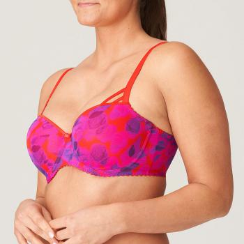 PrimaDonna Twist Lennox Hill padded balcony wire bra C-H cup, color pomme d amour