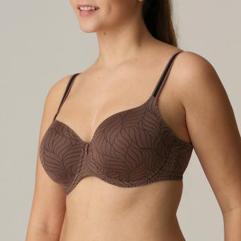 PrimaDonna Twist Ajusco padded bra - heart shape C-H cup, color caribe taupe