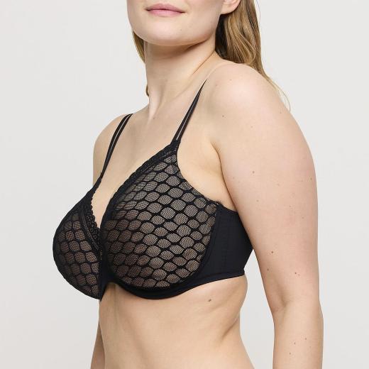 PrimaDonna Twist Nako padded bra - heart shape C-G cup, color black