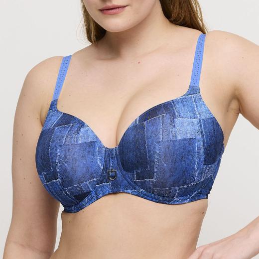 PrimaDonna Twist Mauna Bügel BH unterlegt Herzform Cup C-G, Farbe twill Blue