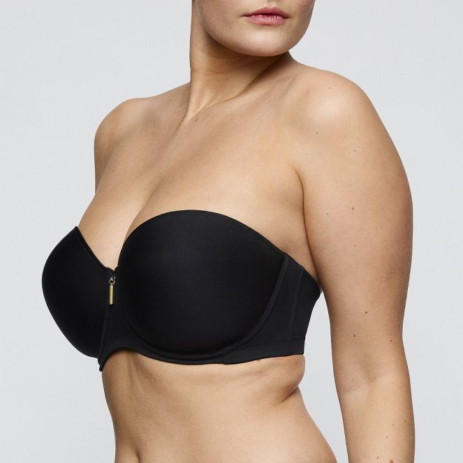 PrimaDonna Twist Twixie padded bra - strapless B-G cup, color black
