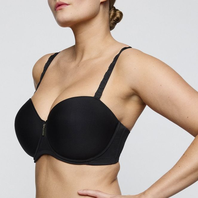 PrimaDonna Twist Twixie padded bra - strapless B-G cup, color black