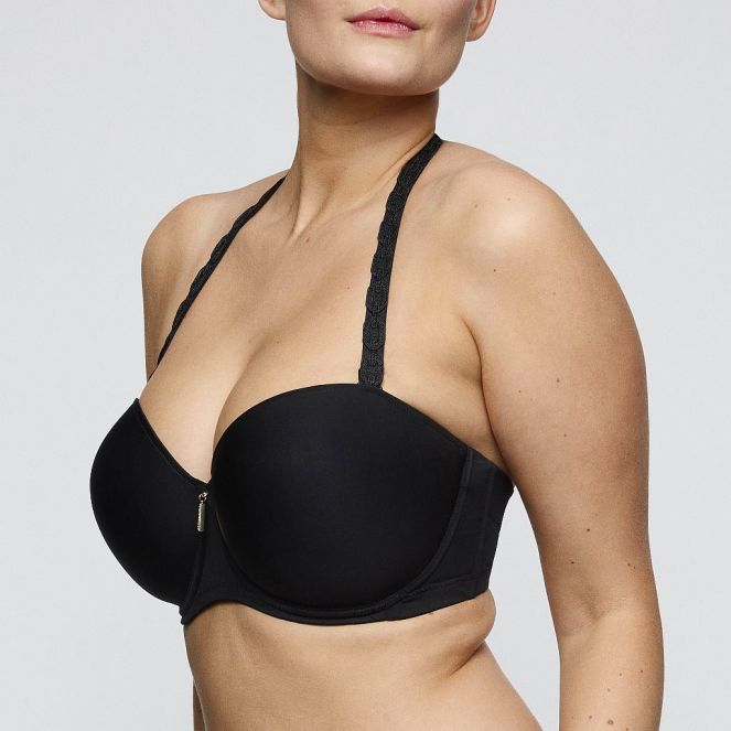 PrimaDonna Twist Twixie padded bra - strapless B-G cup, color black