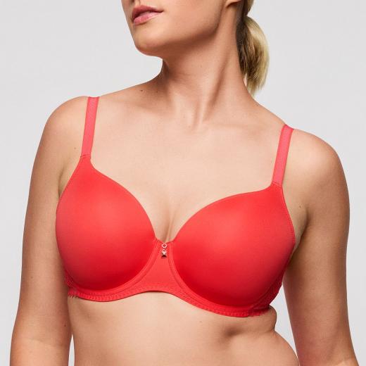 PrimaDonna Twist Grace Bay padded bra - heart shape B-G cup, color coral