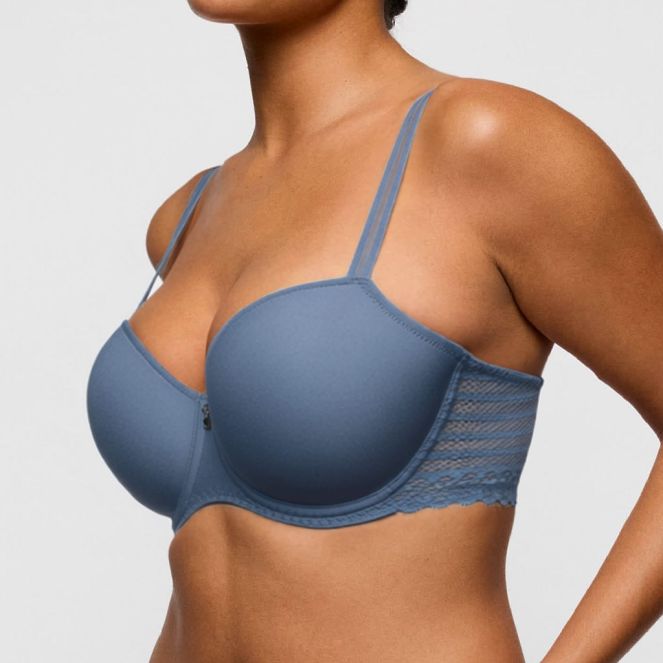PrimaDonna Twist Twist Side padded balcony wire bra B-G cup, color indigofera