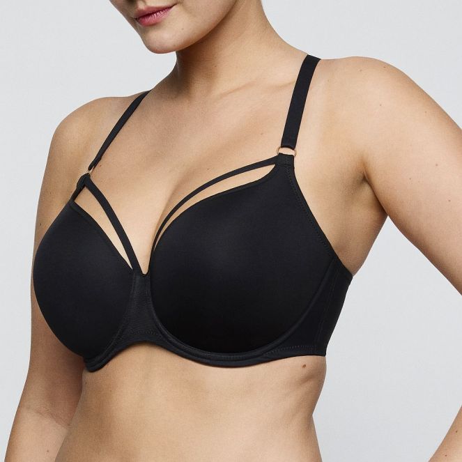 PrimaDonna Twist Sheary padded bra - heart shape B-G cup, color black
